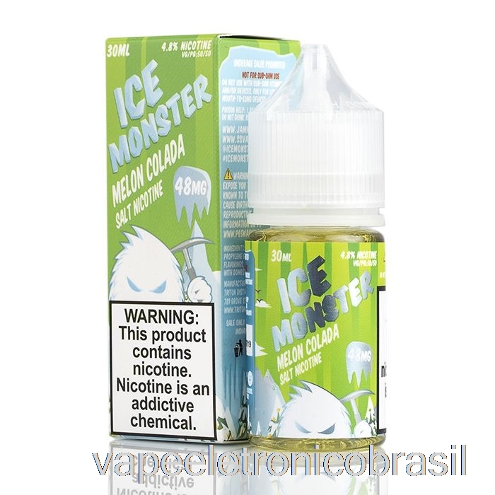 Vape Recarregável Ice Melon Colada - Ice Monster Salts - 30ml 48mg